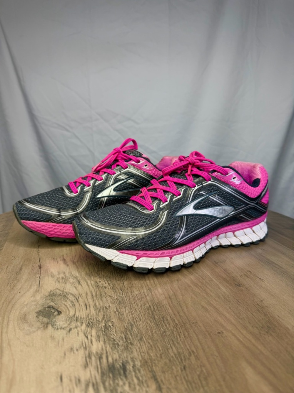 Brooks Adrenaline GTS 16 Women's  Running Shoes Black Pink